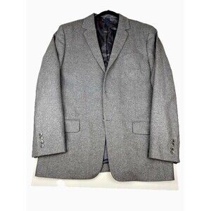 Men’s Old Money Academia Wool Cashmere Gray Size 44 Blazer Jacket